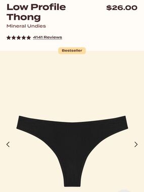 Low Profile Thong - Black